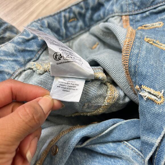 Free People We The Free Popular Demand Patched Jeans Size 30 - Picture 12 of 16